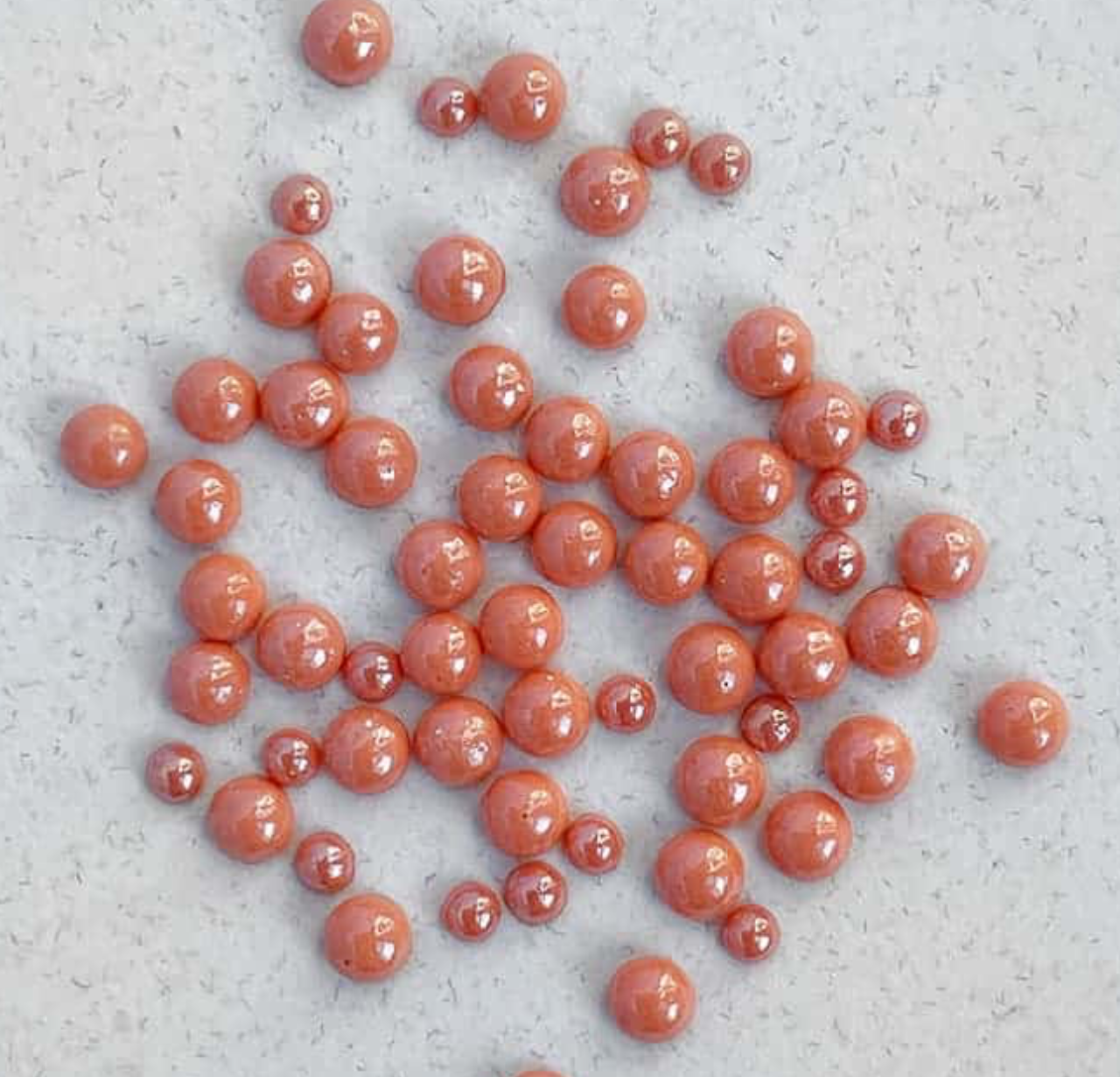 Perle orangé